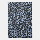 Blauwe en zwarte luipaard — Dierafdrukken Theedoek (Verticaal)