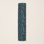 Blauwe en zwarte luipaard sjaal<br><div class="desc">🥇 EEN ORIGINEEL COPYRIGHT-ONTWERP VAN Donna Siegrist IS ALLEEN BESCHIKBAAR OP ZAZZLE! Blauwe en zwarte luipaard afdrukken. Beschikbaar in verschillende kleuren. ⭐ 99% van mijn design in mijn winkel wordt in lagen gedaan. Dit maakt het voor u gemakkelijk resize en beweegt de grafiek en de tekst rond zodat het elk...</div>