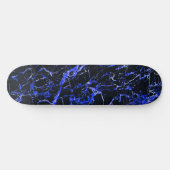 Blauwe en zwarte marmer, persoonlijk skateboard (Horizontaal)