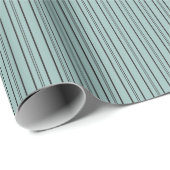 blauwe en zwarte strepen cadeaupapier (Rol Hoek)