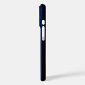 Blauwe en zwarte strepen van snoep Case-Mate iPhone case (Achterkant / Links)