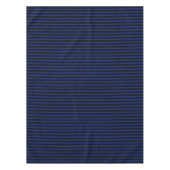 Blauwe en zwarte strepen van snoep tafelkleed (Voorkant)