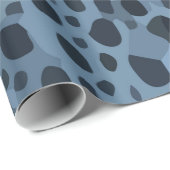 Blauwe en zwarte vis print cadeaupapier (Rol Hoek)