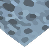 Blauwe en zwarte vis print korte tafelloper (Hoek)