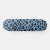 Blauwe en zwarte vis print persoonlijk skateboard (Horizontaal)