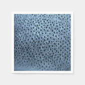 Blauwe en zwarte vis print servet (Voorkant)