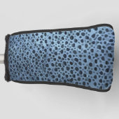Blauwe en Zwarte Visprint  Golfheadcover (Voorkant)