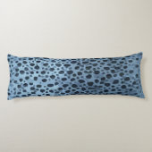 Blauwe en Zwarte Visprint  Lichaamskussen (Achterkant)