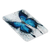 Blauwe en zwarte vlinder magneet (Rechterzijde)