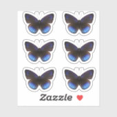 Blauwe en Zwarte Vlinder Sticker pack Bruiloft (Vel)