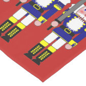 Blauwe en zwarte voedingskrakers Rode achtergrond Medium Tafelloper (Hoek)