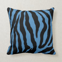 Blauwe en zwarte zebra Afdrukstrips