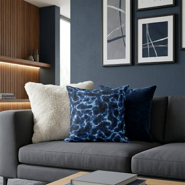 Blauwe Energiepuls Kussen (Creator heeft geüpload)