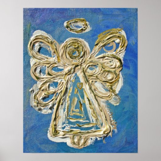 Blauwe engel afdrukken poster (Voorkant)