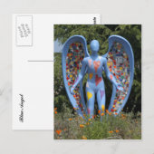 Blauwe engel briefkaart (Voorkant / Achterkant)