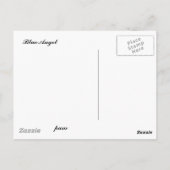 Blauwe engel briefkaart (Achterkant)