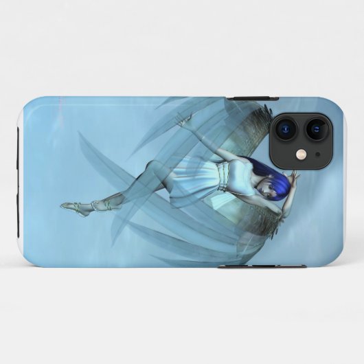 blauwe engel Case-Mate iPhone case (Achterkant (horizontaal))