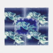 Blauwe engel deken, comfortabele versie II Fleece Deken (Voorkant (Horizontaal))