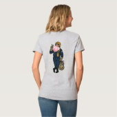 Blauwe Engel Kerstman T-shirt (Achterkant volledig)