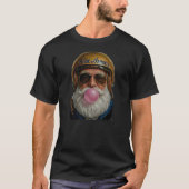 Blauwe Engel Kerstman T-shirt (Voorkant)