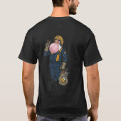 Blauwe Engel Kerstman T-shirt (Achterkant)