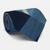 Blauwe engel stropdas (Opgerold)