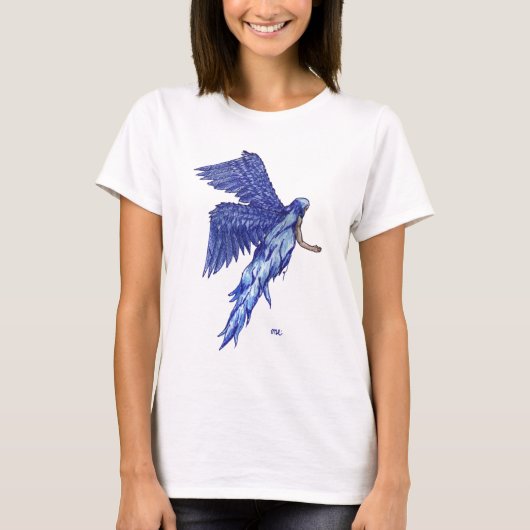 blauwe engel t-shirt (Voorkant)