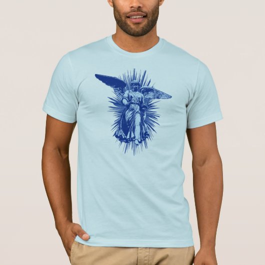 blauwe engel t-shirt (Voorkant)