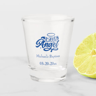 Blauwe Engel Voeten Doopsel Gepersonaliseerde Voti Shot Glas
