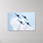Blauwe Engelen Canvas Print (Voorkant)