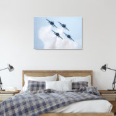 Blauwe Engelen Canvas Print (Insitu (Slaapkamer))