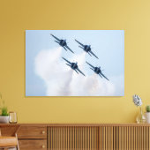 Blauwe Engelen Canvas Print (Insitu (Woonkamer))