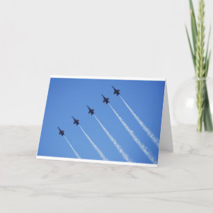 Blauwe Engelen tijdens de vlucht Kaart