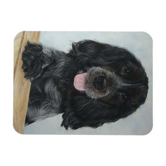 blauwe engelse kruidenhond erg schattige hond magneet (Horizontaal)