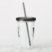 Blauwe Engelse Staffie Mopshond & Naam Acryl Drinkbeker (Links)