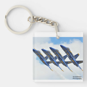 Blauwe Engelsen Sleutelhanger