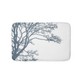 Blauwe Enkele Boom Boho Badmat (Voorkant)