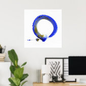 Blauwe Enso Poster (Thuiskantoor)