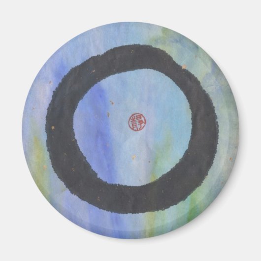 Blauwe Enso van Tranquility Magnet (Voorkant)