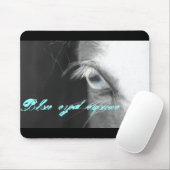 Blauwe eogpaarden muismat (Met muis)