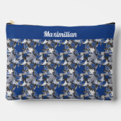 Blauwe esdoorn bladeren - GROTE accessoire zakje Etui (Voorkant)