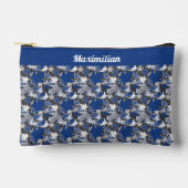 Blauwe esdoorn bladeren - KLEINE accessoire zakje Etui (Voorkant)