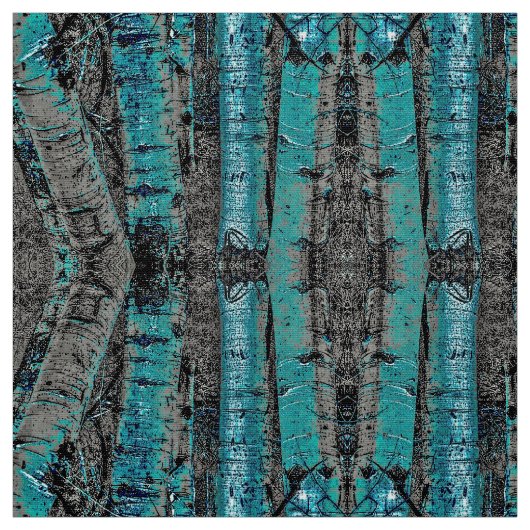 Blauwe Espen Stof (Swatch)