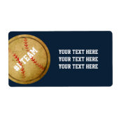 Blauwe  etiketten van de Sticker van de Sport van  (Voorkant)