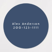 Blauwe etiketten van grote waterdichte zelfklevend labels (Design 1)