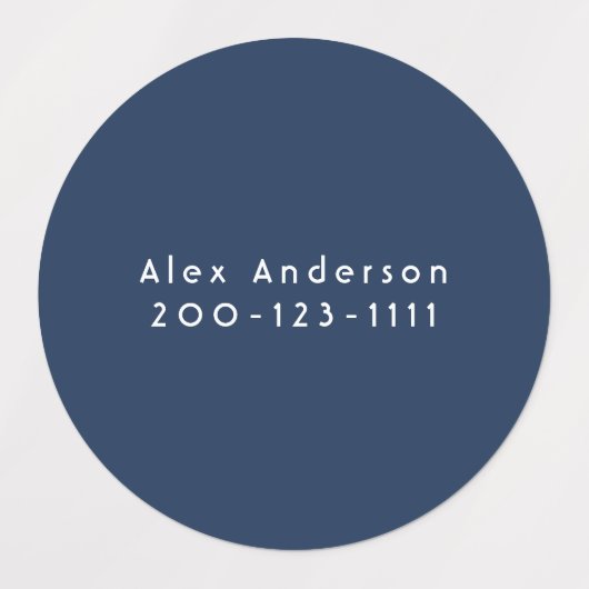 Blauwe etiketten van grote waterdichte zelfklevend labels (Design 1)