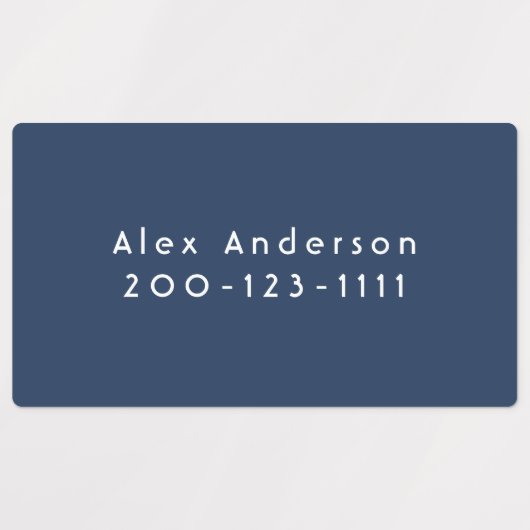 Blauwe etiketten van grote waterdichte zelfklevend labels (Design 1)