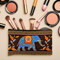 Blauwe etnische olifant