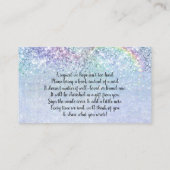 Blauwe etnische zeemeerminnen onder de boeken van  informatiekaartje (Achterkant)