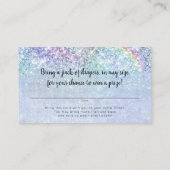 Blauwe etnische zeemeerminnen onder het Zee luiera Informatiekaartje (Achterkant)